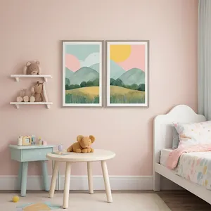 gallery wall bedroom mockup example 1